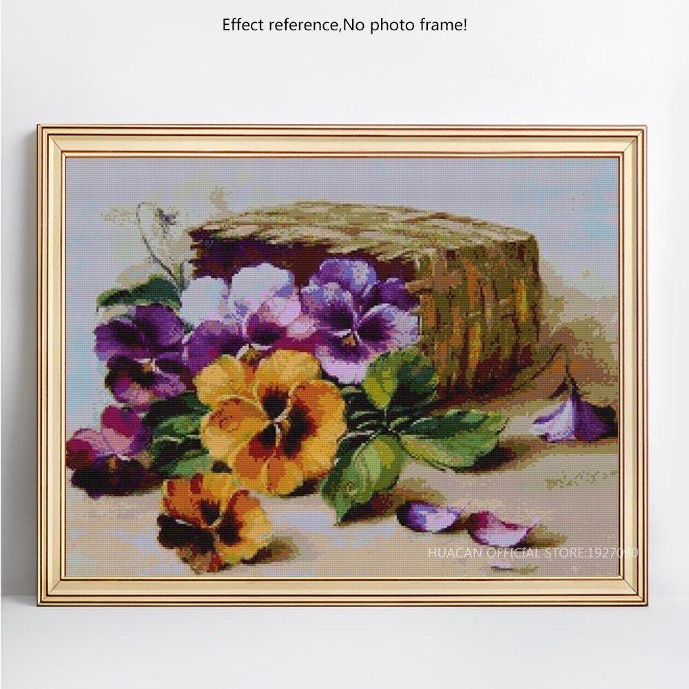 5D DIY Diamantstickerei Blume Vollbild Vollrund Kreuzstich Handarbeit Strass 20X30CM