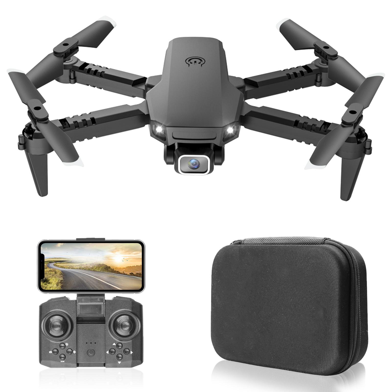 X1 RC Drohne mit Kamera 4K Dual Kamera WiFi FPV Mini faltbarer Quadrocopter mit Funktionsflugbahn single camera-1 battery schwarz