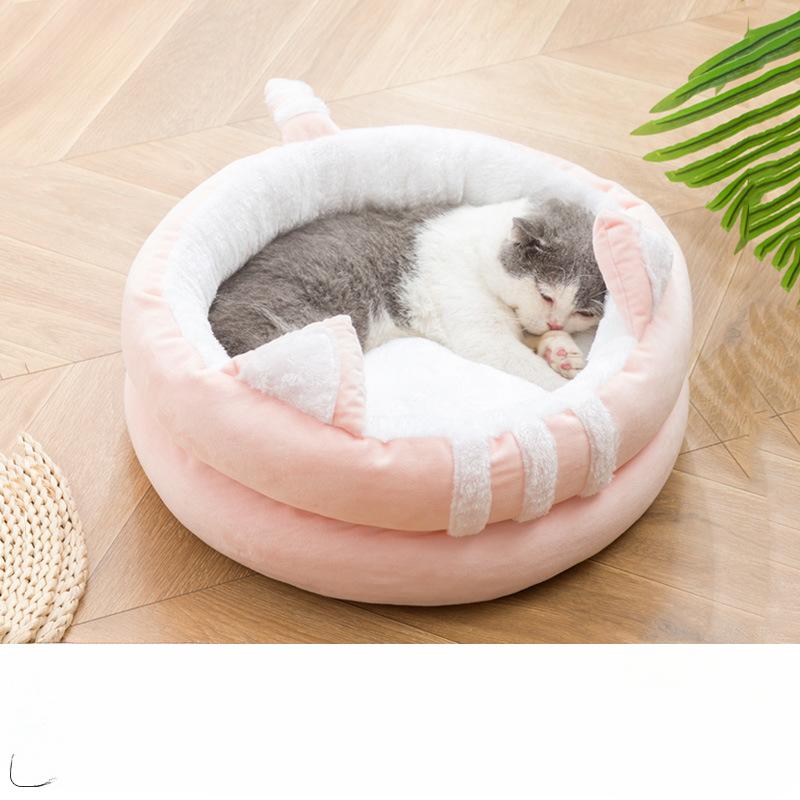 Katzenstreu Halboffen Haustierstreu Katzenhaus Katzenbett Katzenhauszubehör Katzenstreu-Villa Im Sommer verfügbar S