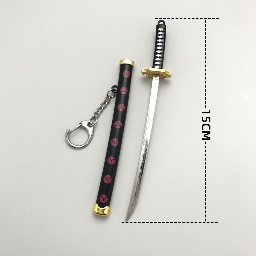 8 Stile Roronoa Zoro Samurai Schwert Schlüsselanhänger Für Frauen Männer Scheide Katana Säbel Schnalle Schlüsselanhänger Cosplay Spielzeug Schmuck Geschenk N842 CDN bunt