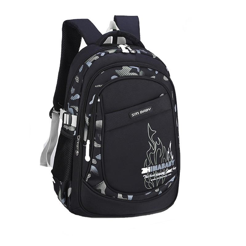 Schultasche für Kinder, lässige Rucksäcke, Nylon, große Schultaschen für Schüler, 7–14 Jahre, wasserdichter Schulrucksack für Jungen, Kinderrucksack L grau
