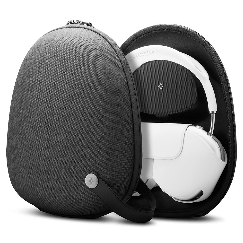 Spigen Klasden Tragehülle für AirPods Max - Anthrazitgrau, Beutel mit Smart Sleep Mode Kompatibilität