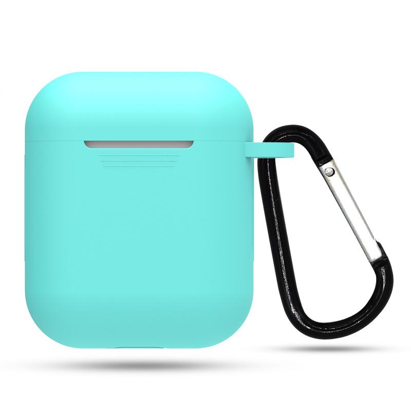 Für Apple Airpods 1/2 Hülle Silikon Wireless Bluetooth Headset Schutzhülle mit Haken airpods