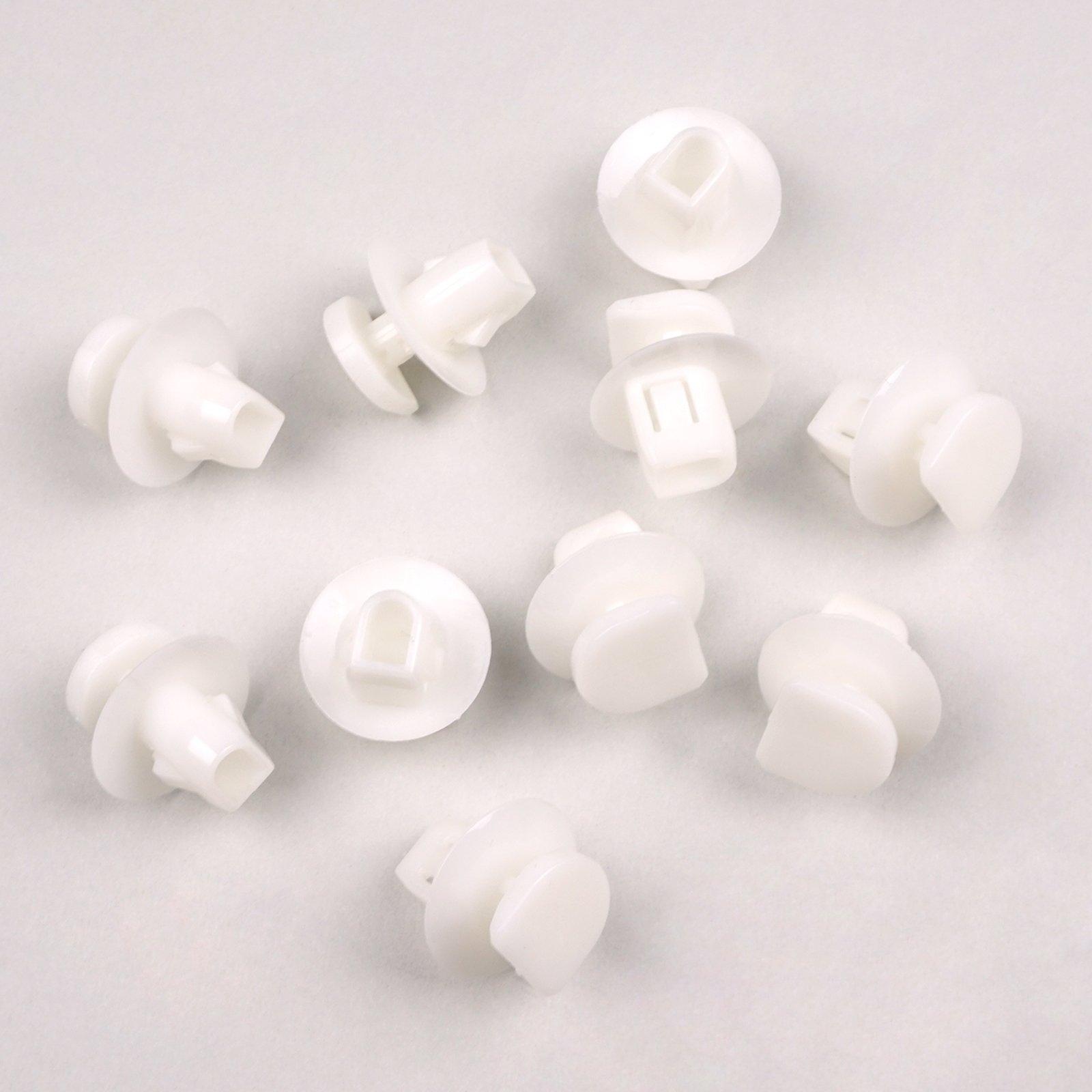 ESC Autoteile ECF2141 10 Stück Trim Panel Clip für Toyota Top Head Größe: 19,2 mm Schaftlänge: 11mm Passt in: 9,7 x 7,6 mm