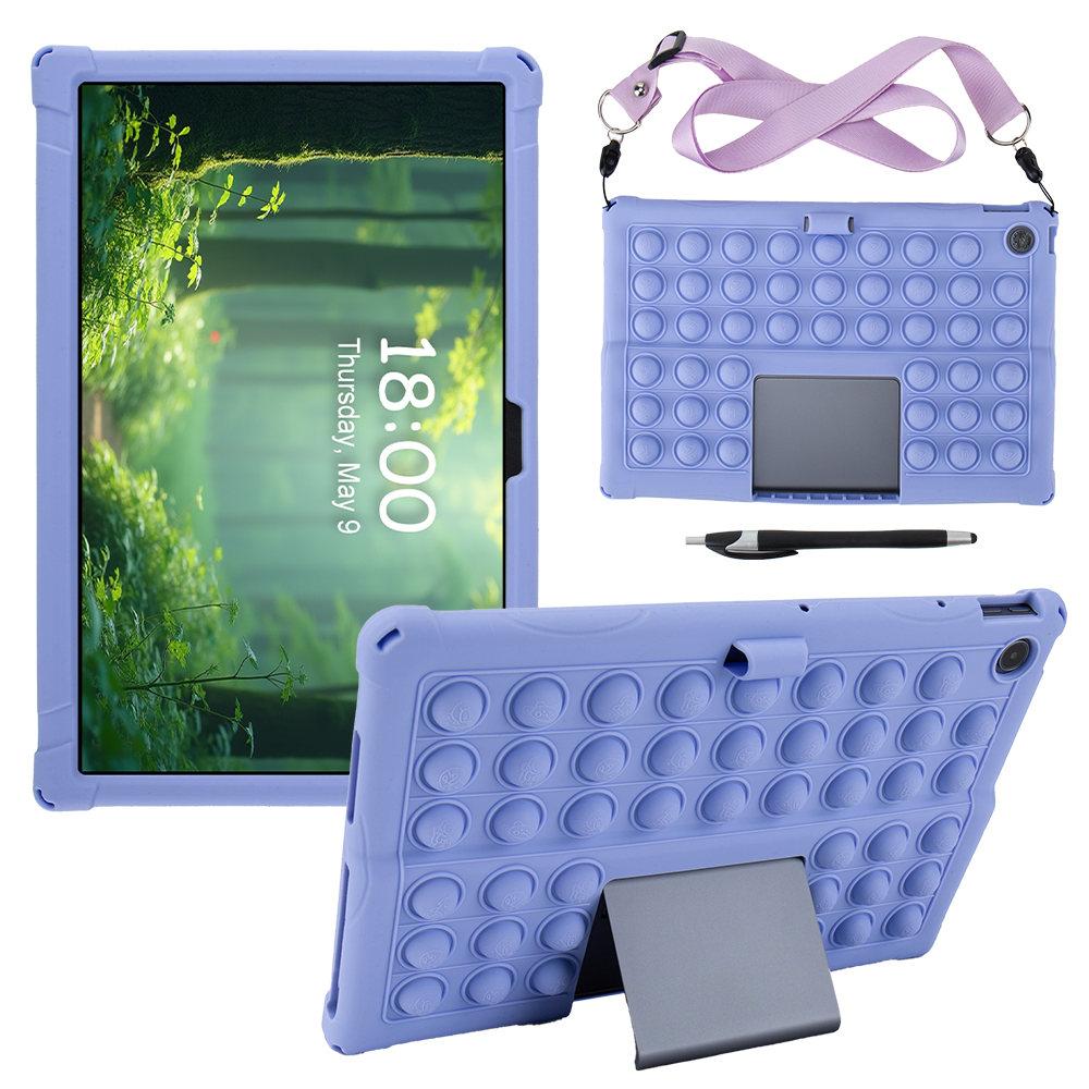 Für Lenovo Tab Plus TB351FU 11.5 Hülle Weiche Blasen-Silikon-Stoßfeste Hülle Für Xiaoxin Pad Studio 2025 11,5'' Ständer Tablet-Abdeckung Xiaoxin Studio 11.5 violett