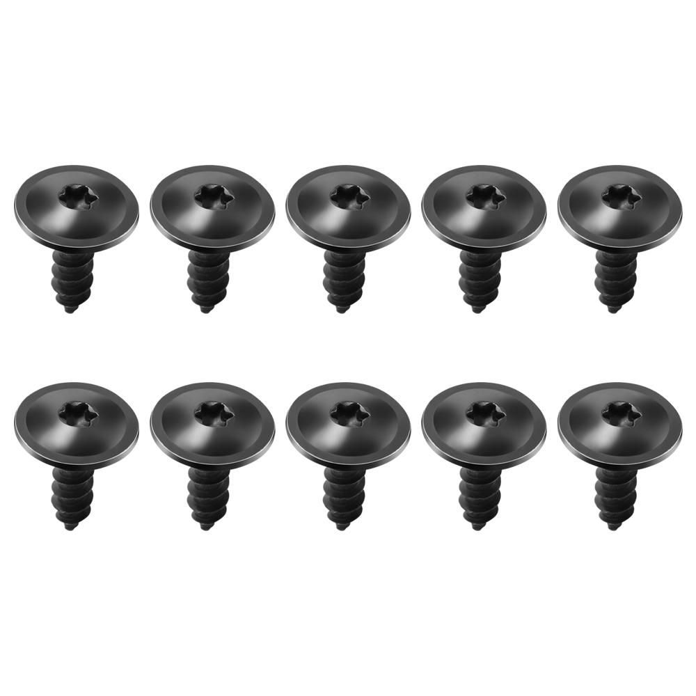 10 Stücke Auto Clips Verschluss Blechschrauben Autozubehör Für Volkswagen Tiguan Touareg VW Polo limousine Passat B5 B6 B7 B8 Golf mk3 mk4 4 7 5 schwarz