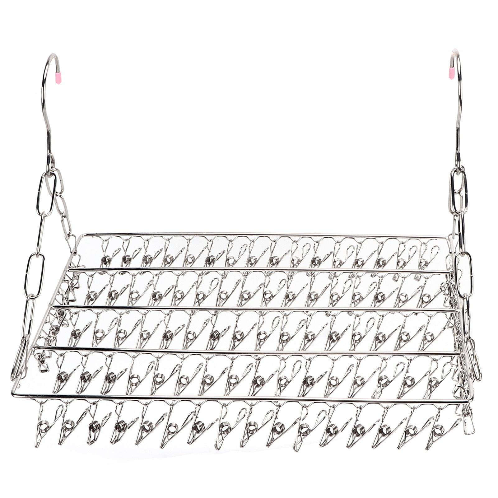 Wäscheständer, Edelstahl, multifunktional, zum Aufhängen, silberfarben, zum Aufhängen
