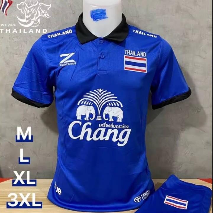 Thailand National Football Soccer Training JERSEY CHEER Fan Print Retro Quick Dry Polo Shirt Kurzarm Uniform Elefant Sport Männer Frauen Unisex 3XL