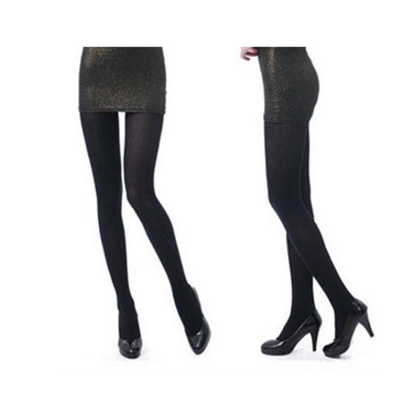 Schwarz Sexy Damen Damen Basic Für Mädchen Einfarbige Dünne Strumpfhosen Winter Warme Nahtlose Strumpfhosen Damen Hohe Elastizität Strümpfe
