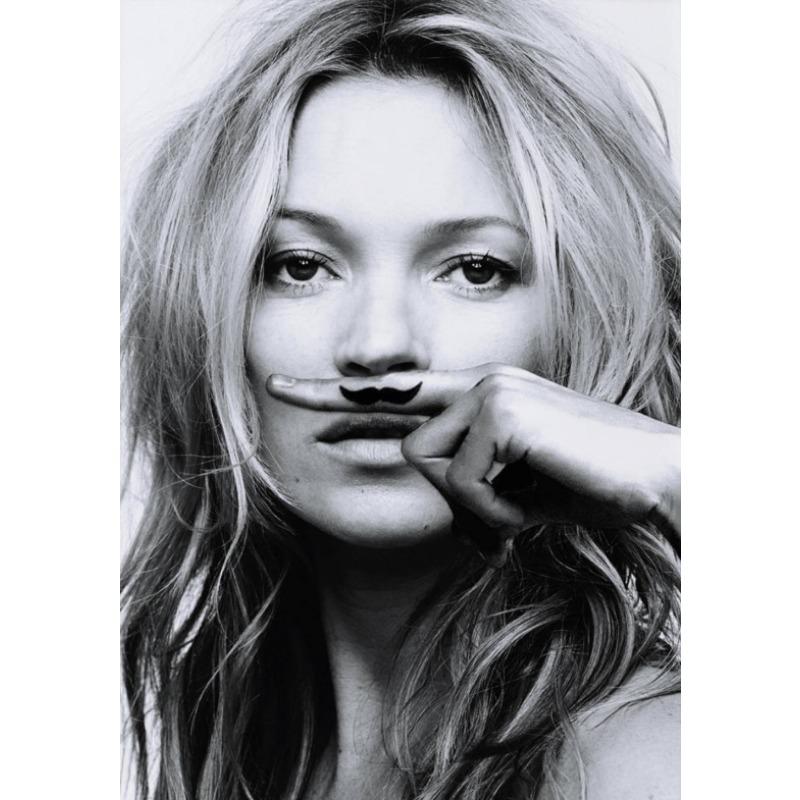 Kate Moss Druck Poster Mode Druck Life Is Joke Druck Mode Dekor Model Poster Café Ästhetisches Poster Leinwand Malerei Dekor 21cm×30cm NoFrame