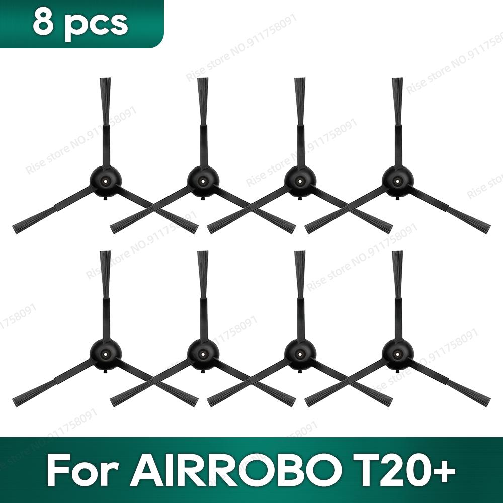 Passend für AIRROBO T20+ / T25+ / T30+ / L40+ / L50+ / L60+ / FIXR T20 Zubehör Hauptbürste Hepa-Filter Staubbeutel Mopp-Waschlappen black