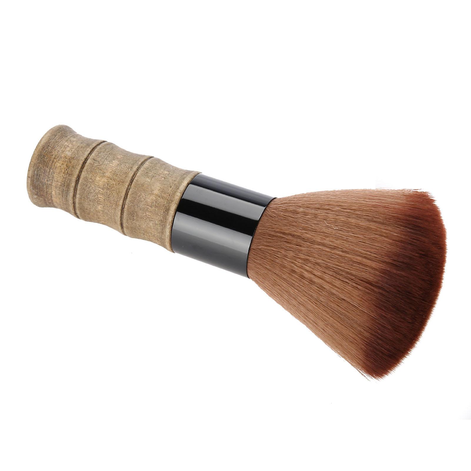 Weicher Friseur Nacken Gesichtsstaubwedel Haarbürste Faser Haar Salon Schneiden Frisieren Haarbürste