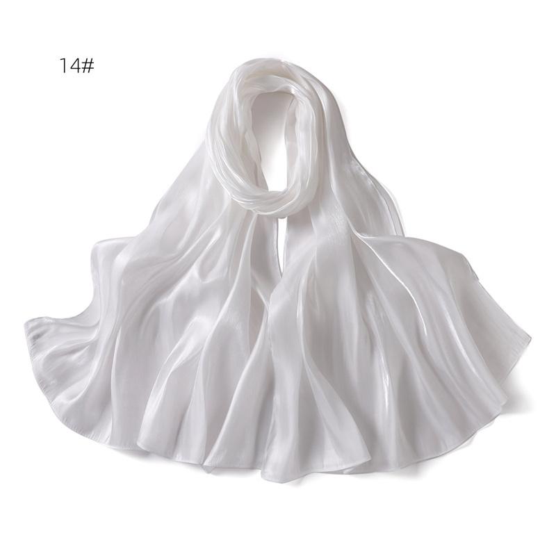 Neu Funkelnden Silk Satin Hijab Schal Frauen Schals Plain Muslimischen Frauen Hijabs Breathab Islam Frauen Turban 70x180cm