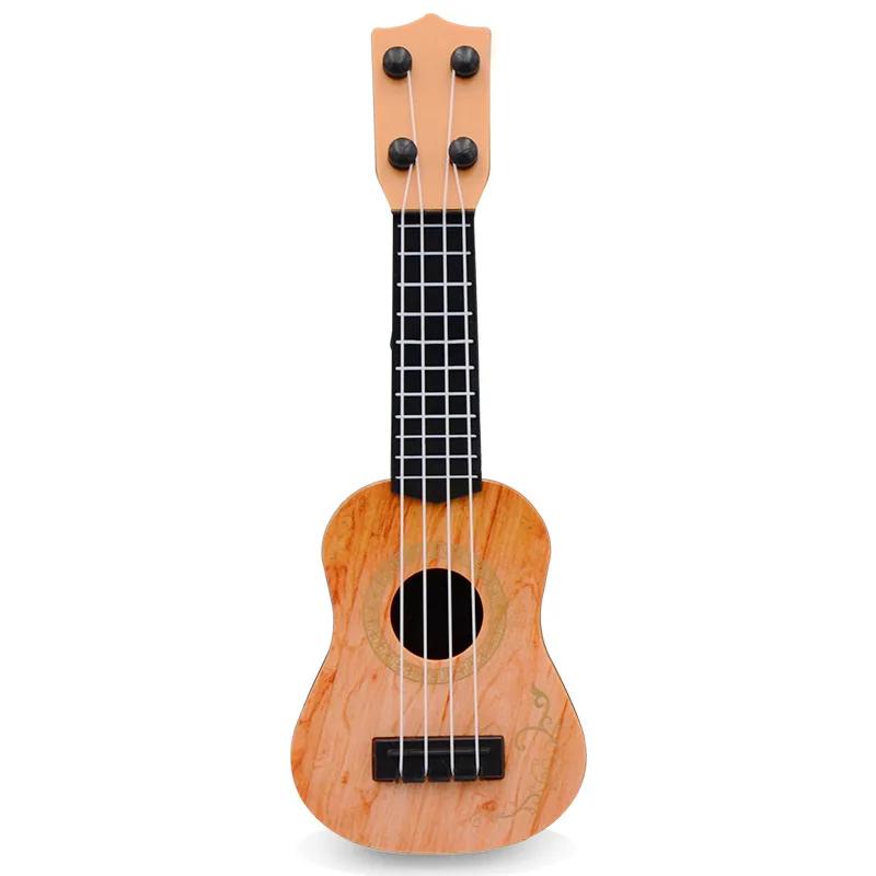 Mini-Gitarre, 4 Saiten, klassische Ukulele, Gitarrenspielzeug, Musikinstrumente für Kinder, Anfänger, Früherziehung, kleine Gitarre