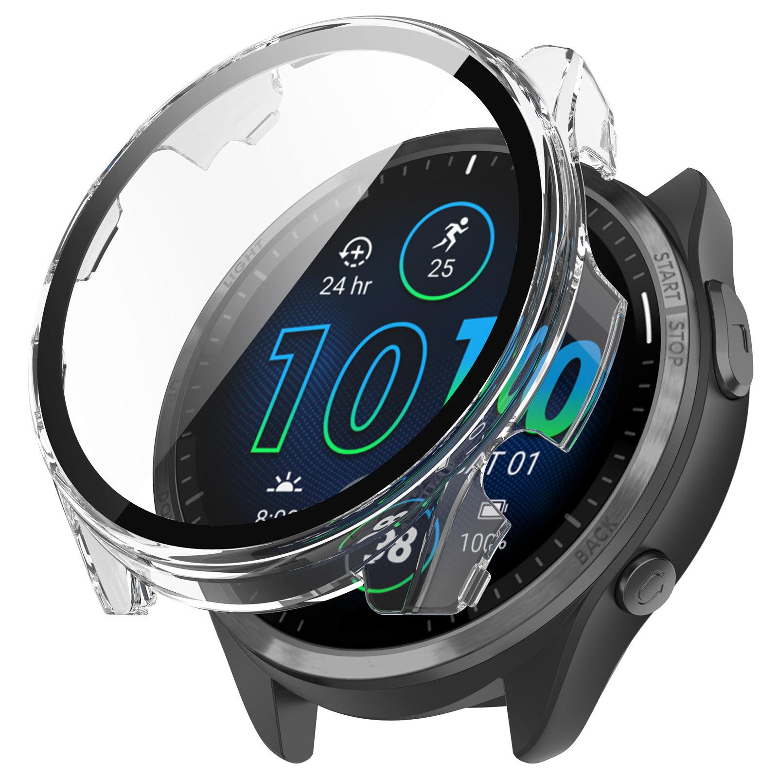 Gehärtetes Glas Displayschutzfolie Für Garmin Forerunner 965 PC Hülle Schutzhülle Für Garmin Forerunner 965 Hülle Zubehör Forerunner 965 transparent