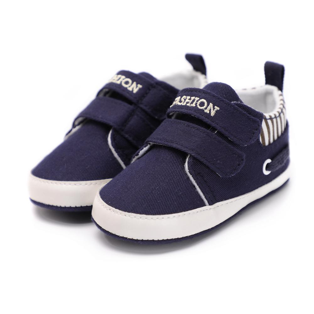 Kleinkind Babys Junge Mädchen Schuhe Sohle Weiche Leinwand Solide Schuhe Für Neugeborene Kleinkind Krippe Mokassins 12-18m navy blau