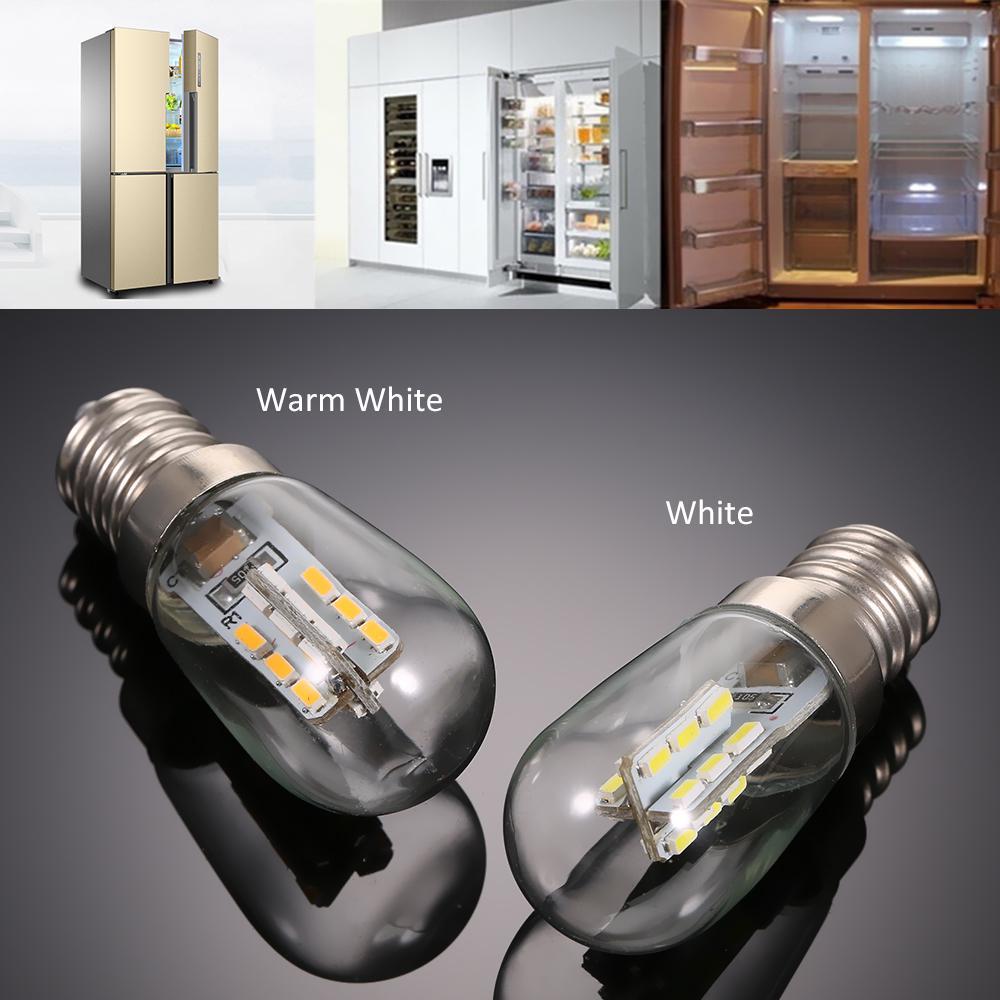AC110V/220V LED Mini Kühlschrank Licht Kühlschrank Lampe E14 Glühbirne Sockel Halter SMD2835 AC220V weiß