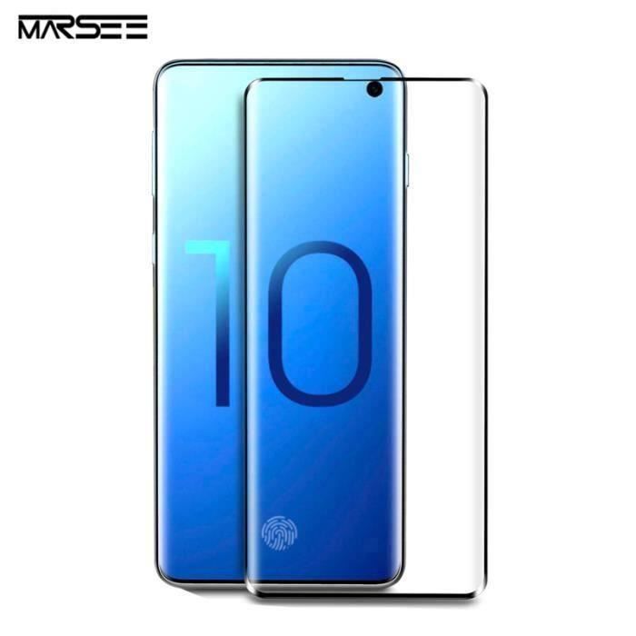 Für Samsung Galaxy S10 gehärtetes Glas, [9H Härte] HD Ultra Transparent Displayschutzfolie aus gehärtetem Glas für Samsung Galaxy S10