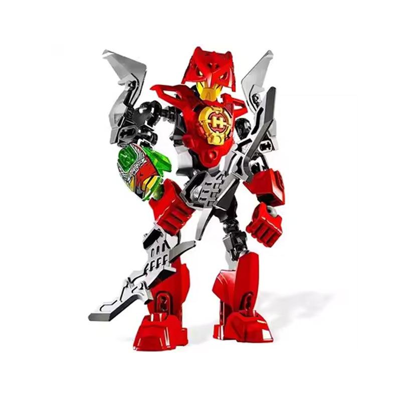 Hero Factory Star Warrior Bionicle Bausteine Furno Evo Kombinierter Roboter Mech Modell Bausteine Set Spielzeug für Kinder Weihnachtsgeschenke gray