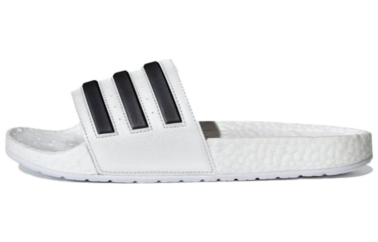 Adilette Boost Adidas Badeschuhe 'Weiß Schwarz Streifen' FY8155 39⅓ white