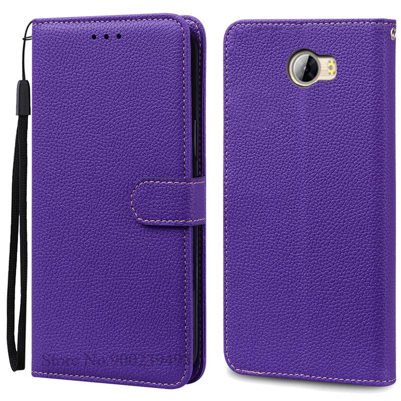 Für Honor 5A Fall LYO-L21 Leder Brieftasche Flip Fall Für Huawei Ehre 5A Fall Huawei Y5 II Y5 2 CUN-U29 CUN-L21 Abdeckung Coque Fundas For Huawei Y5 ii dunkelviolette