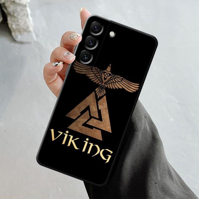 Handyhülle für Samsung Galaxy S23 S22 S21 S20 Fe Ultra S10 S9 S8 Plus Note 20ultra 10plus Abdeckung Viking Vegvisir Logo Baum For Samsung S10