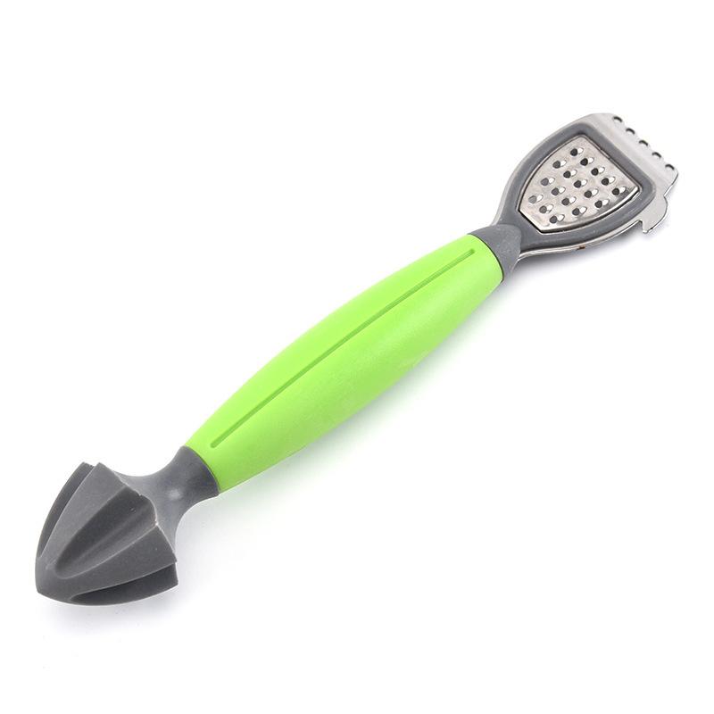 Neue Edelstahl Zitrone Käse Gemüse Zester Reibe Schäler Slicer Küche Werkzeug Gadgets Obst Gemüse Chopper 1PCS grün