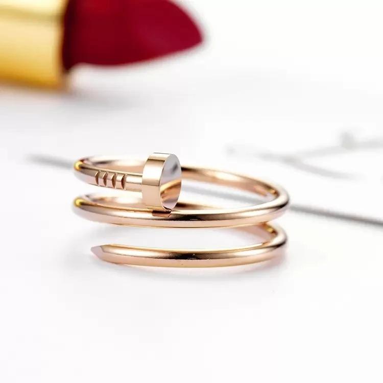 316 Edelstahl Ring für frauen mode klassische paar high-end-liebes ring bankett bevorzugte ring Valentinstag geschenk 9