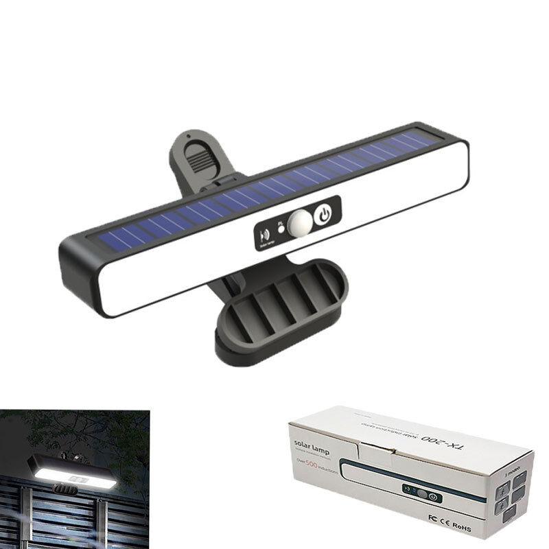 2/4 Stück Clip-on-Solarleuchten für den Außenbereich, wasserdicht, mit LED-Bewegungsmelder, für Bäume, Wände, Zäune, Garten, Terrasse, Veranda, Zaun, Dachrinne, Garage, Camping 2pc