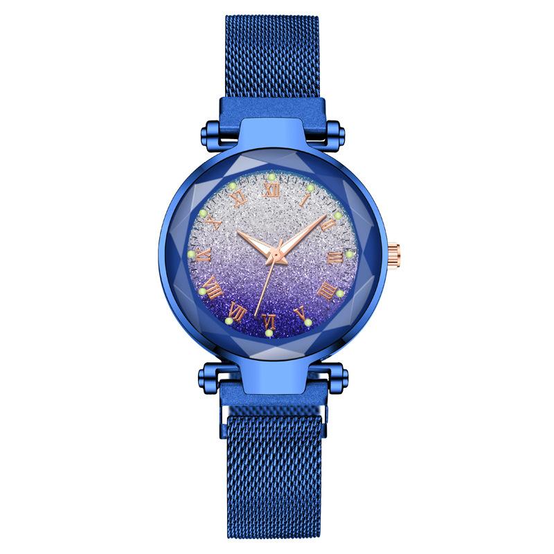Mode-Stile frauen Uhren Top Marke Stainelss stahl Strap frau Quarz Armbanduhren Beste Geschenke Uhr blau