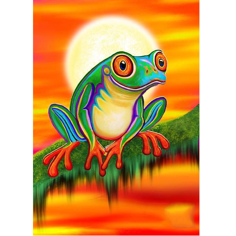 5D DIY Diamant Stickerei Frosch Diamant Malerei Kreuzstich voller Diamant Diamant Mosaik Dekoration Full Square 20X30CM