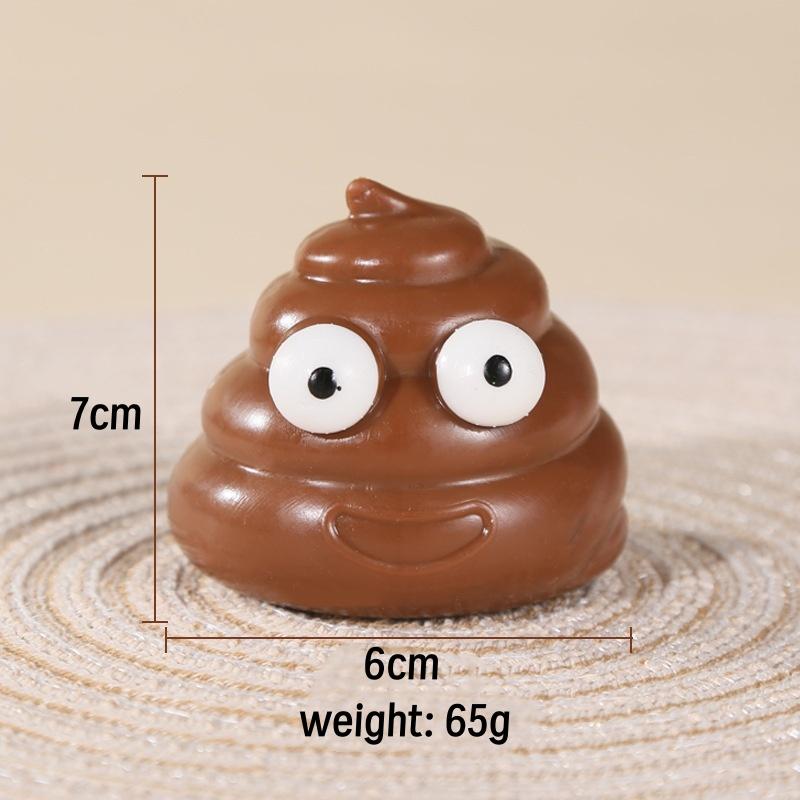 Süßes Fidget Knet-Kackhaufen Spielzeug Stressbälle Stressabbau Sensorisch Lustige Kackhaufenform Kinder Erwachsene Fidget Scherz Streich Spielzeug Party Mitgebsel brown
