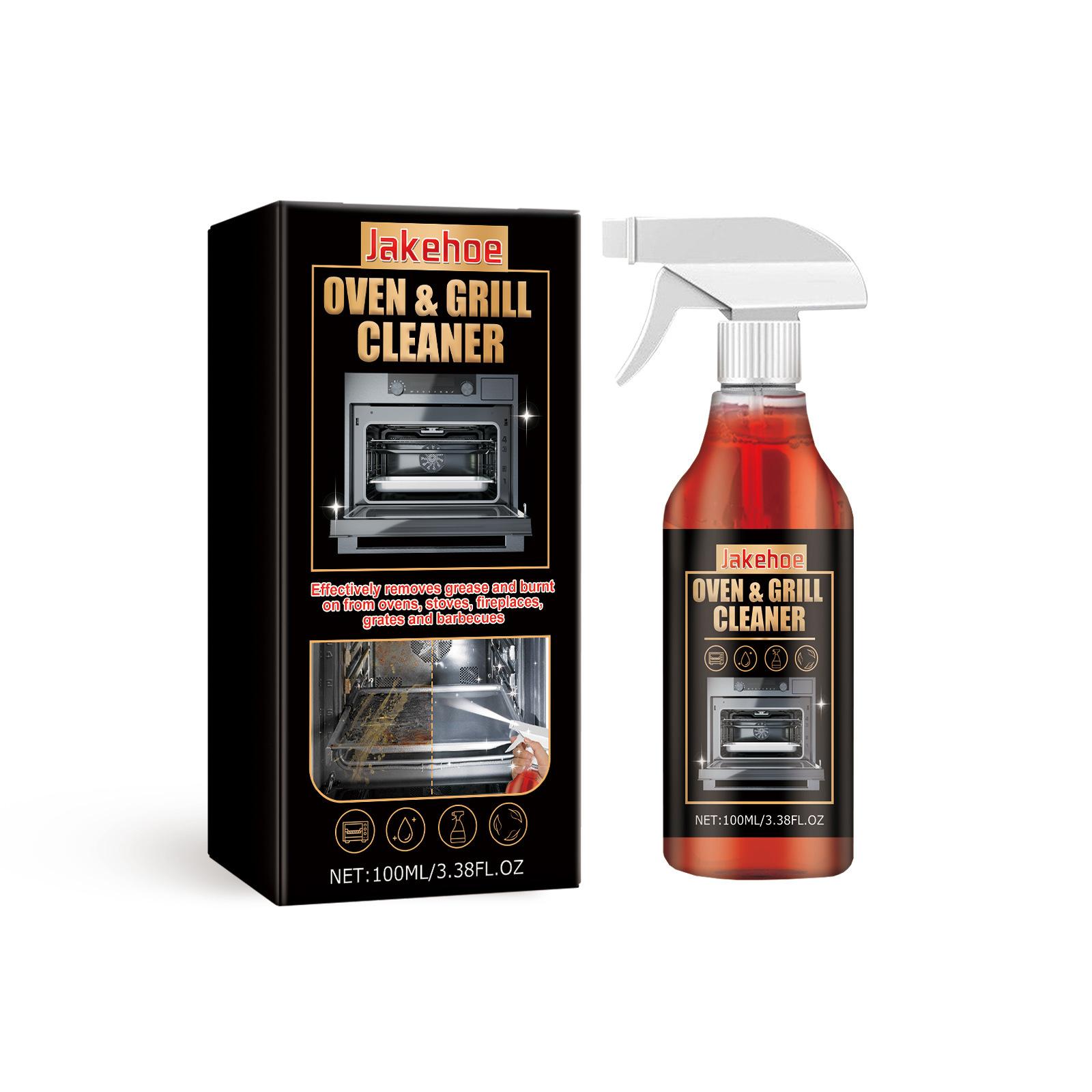 Professioneller Backofen-Grill-Reiniger-Spray, Tiefenreinigung, Entfetter für Küchenherd, Grillrost, Hochleistungs-Fettlöser 100ml
