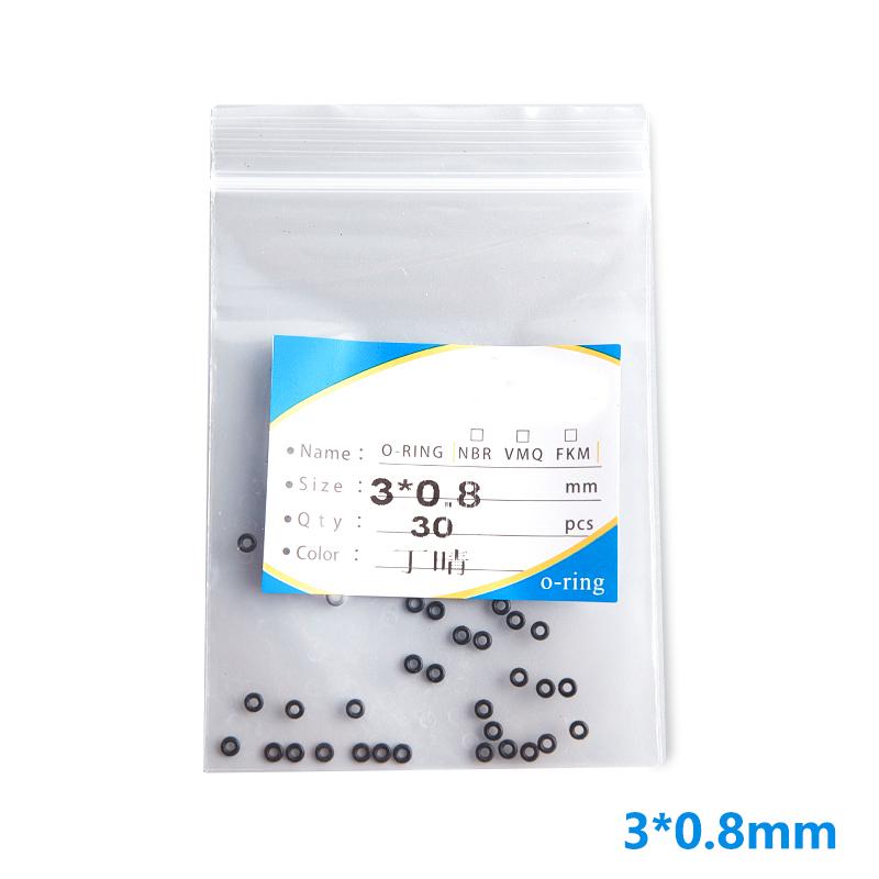 30 Stück/60 Stück Gummidichtungs-O-Ringe für Dupont-Feuerzeuge, Gasleck-Abdichtungs-Reparaturwerkzeug 3*0.8mm
