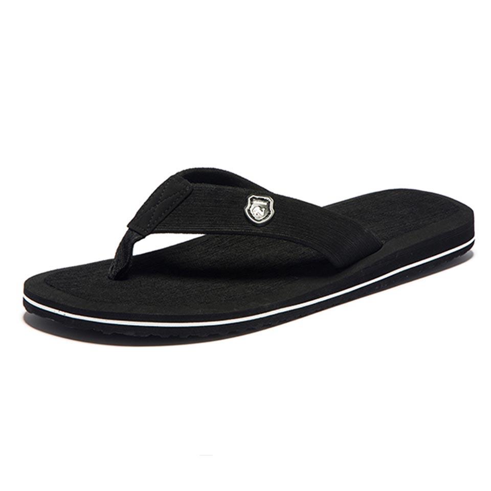 Sommer Herren Flip Flops Top EVA Strandsandalen Schuhe Mann Rutschfest Herren Hausschuhe Bequeme Herren Freizeitschuhe Große Größe 48 49 9.5 schwarz