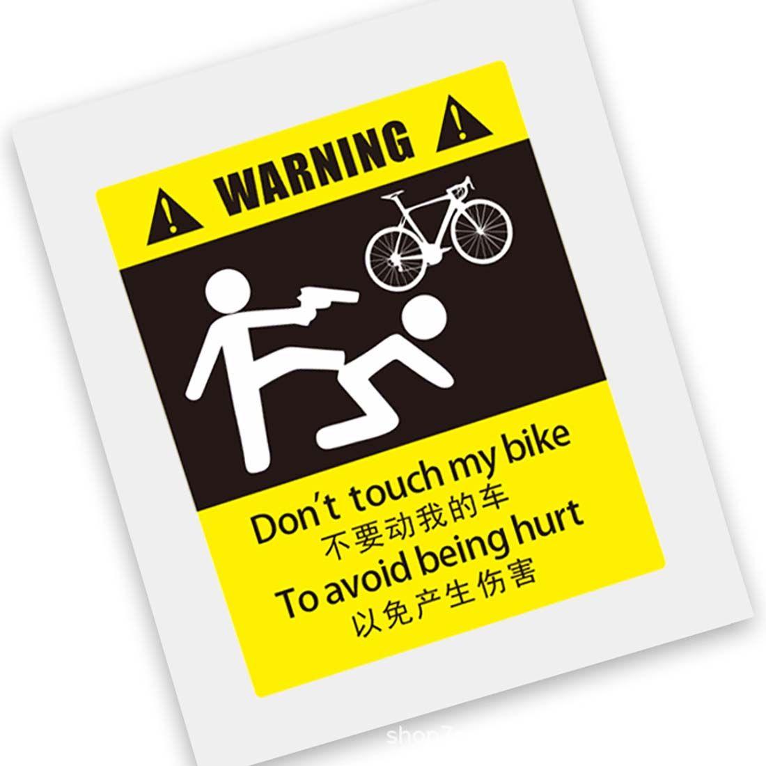 Styling Dekorative Auto Zubehör Fahrrad Aufkleber Rennrad Don't Move My Bike Fahrrad Mountainbike styleA