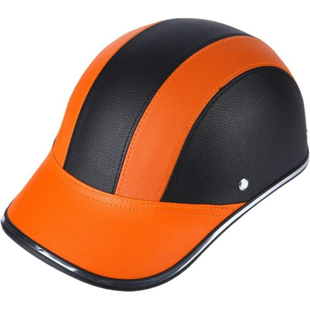 Sicherer Fahrradhelm Baseballkappe Stil Fahrrad Hartschalenhelm Leichter Fahrradhelm für Männer Frauen Orange