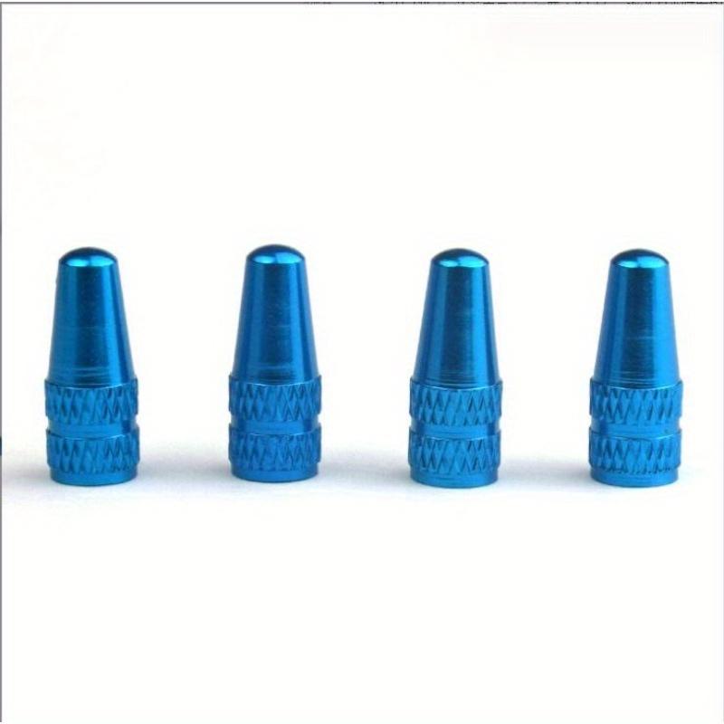 Aluminiumlegierung Fahrradreifen Presta-Ventilkappe MTB Rennrad Abgedeckter Schutz Rennrad MTB Reifen Staubdichtes Fahrrad Presta-Ventil 4pcs himmelblaue