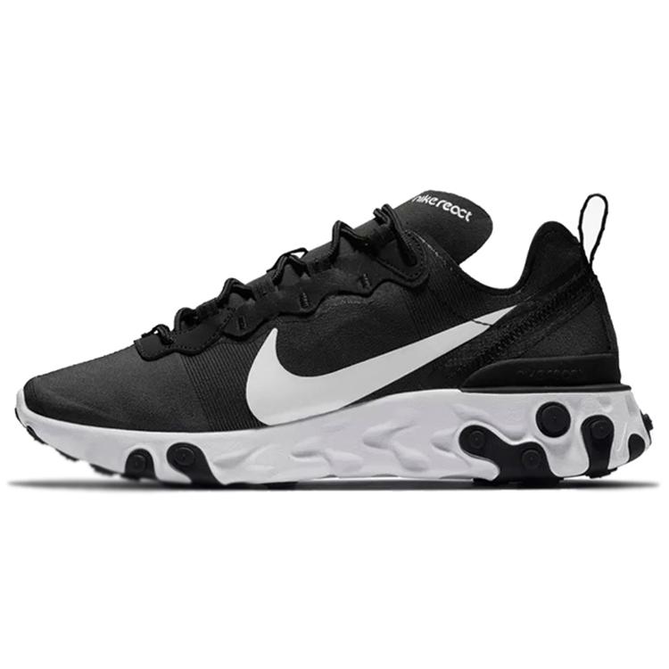 Neuer Nike React Element 55 Schwarz Weiß Damen BQ2728-003 35.5
