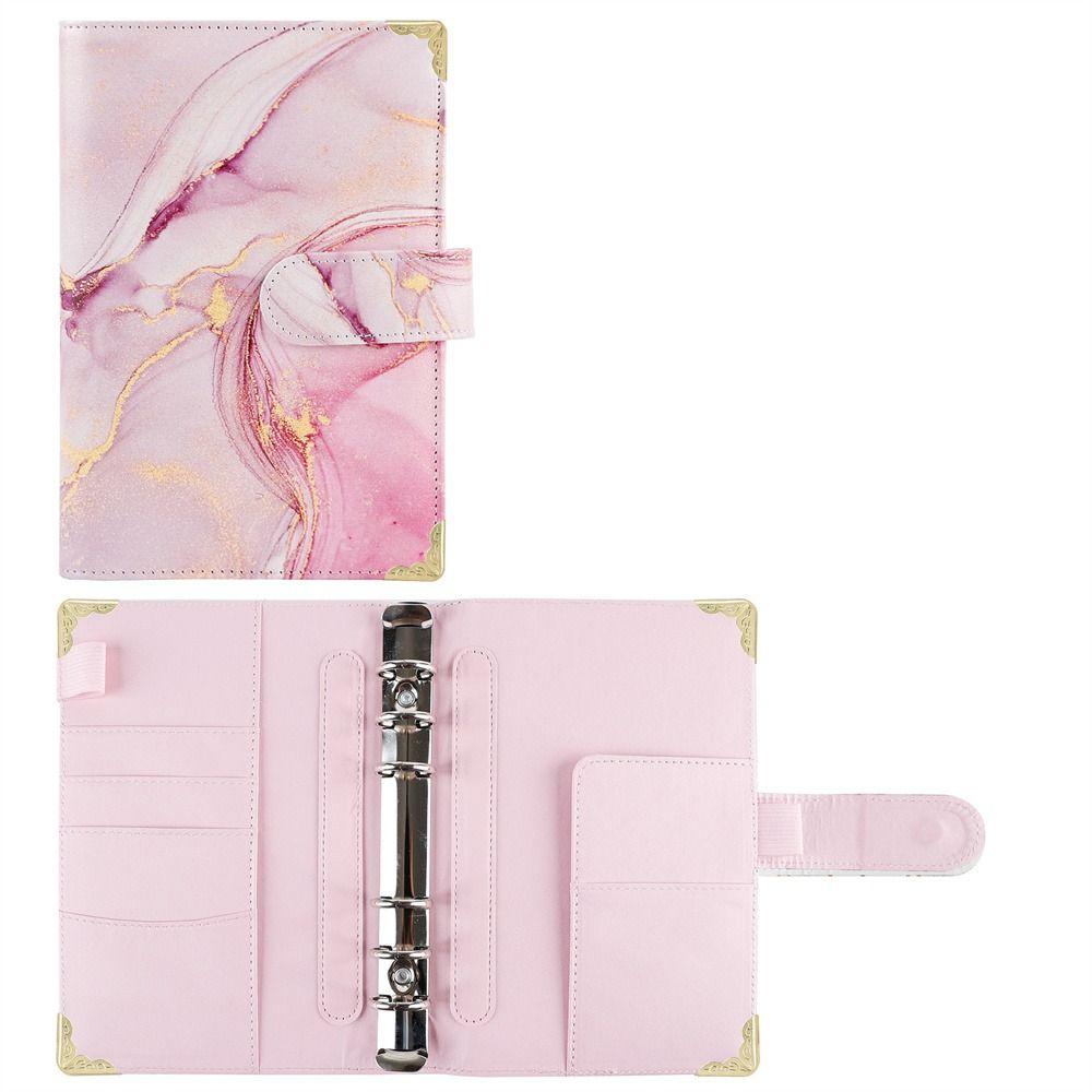 Taschen Bargeld Umschläge Bill Organizer Binder Notebook A6 Notebook Budget Binder Planer Binder Pink
