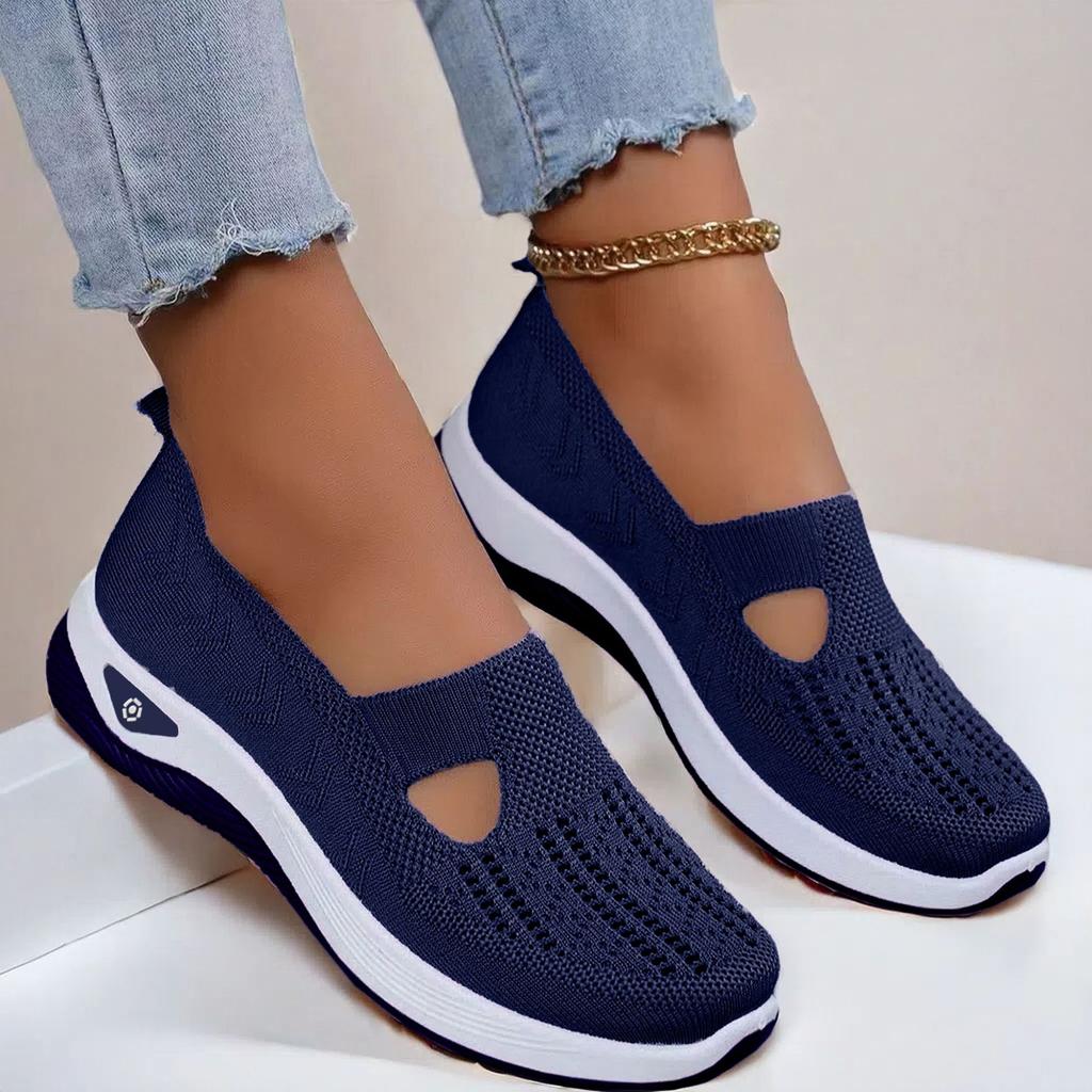 Damenschuhe Atmungsaktive Schuhe Rutschfeste Freizeitschuhe mit weicher Sohle Wanderschuhe für Frühling und Sommer 39 dunkelblaue