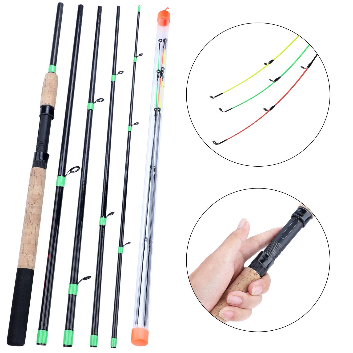 Feeder Angelrute 3M Carbon Faser Süßwasser Angeln Angelrute Outdoor Sport Reise Angelrute Rod3m grün