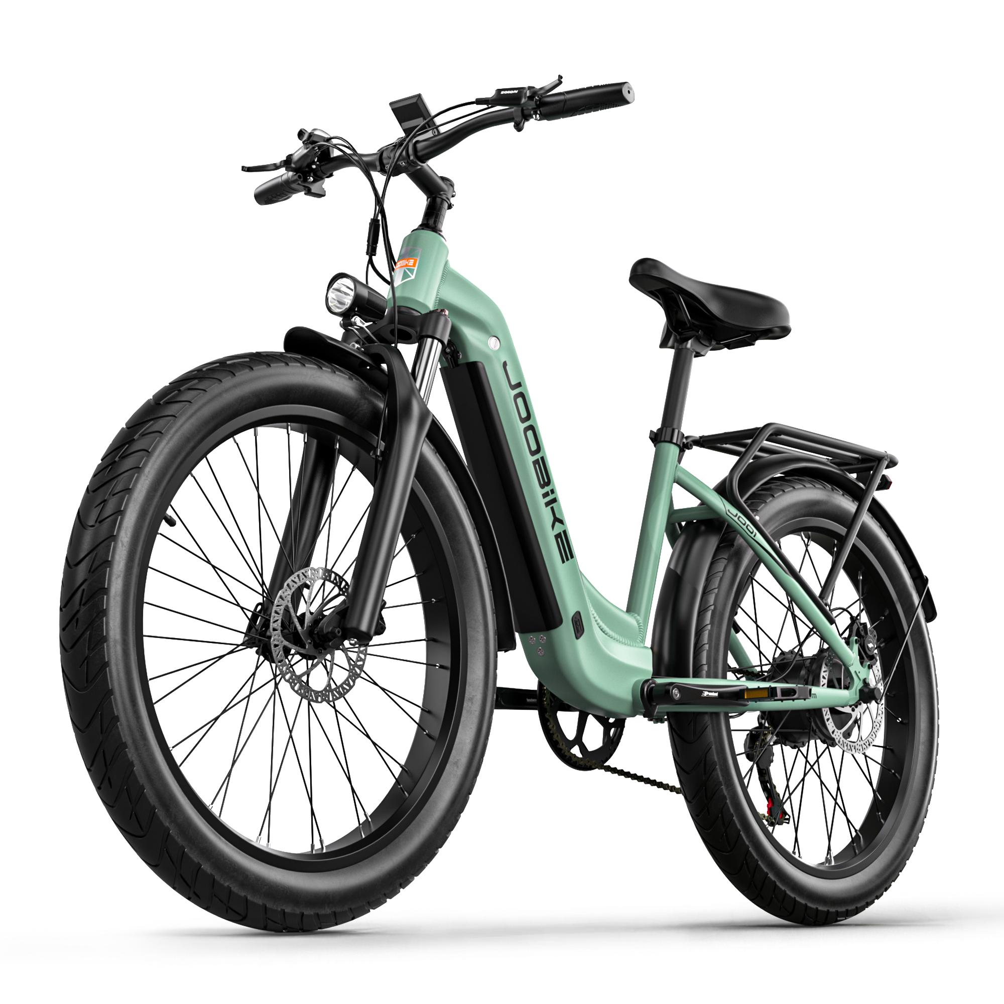 JOOBIKE JOO1 45KM/H E-Bike 1000W Motor 48V17.5Ah Versteckte Batterie 26*3.0 Fat Tire E-Bike Hydraulische Scheibenbremsen Elektrofahrräder JOO1 45KM/H grün