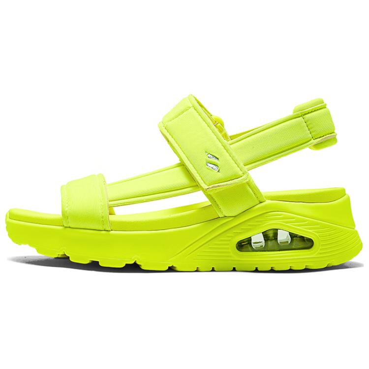 Skechers Rutschfeste Atmungsaktive Strand Sandalen Damen Sandalen Leuchtendes Gelb 119814-NYEL 38