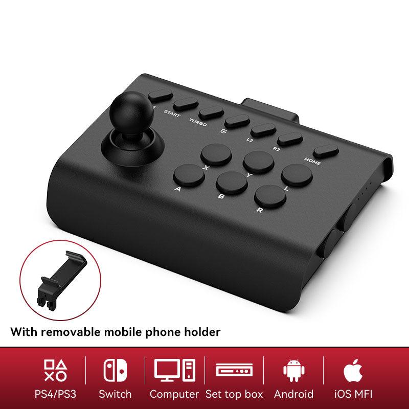 VAORLO Arcade Game Stick Joystick Controller für Nintendo Switch PS4 PS3 8bitdo Ultimate Pandora Box PC IOS Handy Black