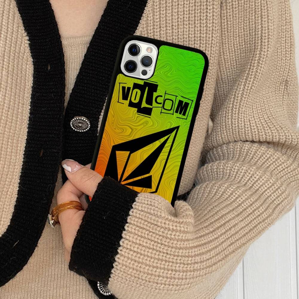 V-Volcom LOGO Mode Für IPhone 17 16 15 14 13 12 11 Pro Max Plus Stoßfestes PC+TPU Handy-Rückseite iPhone 17