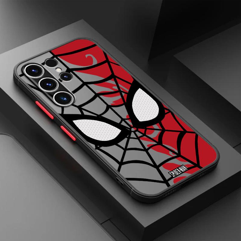 Marvel Spider Man Logo Schale Hülle für Samsung Galaxy S21 FE S21 S20 S24 S10 S22 Plus S9 S23 Ultra S25 Galaxy S10+