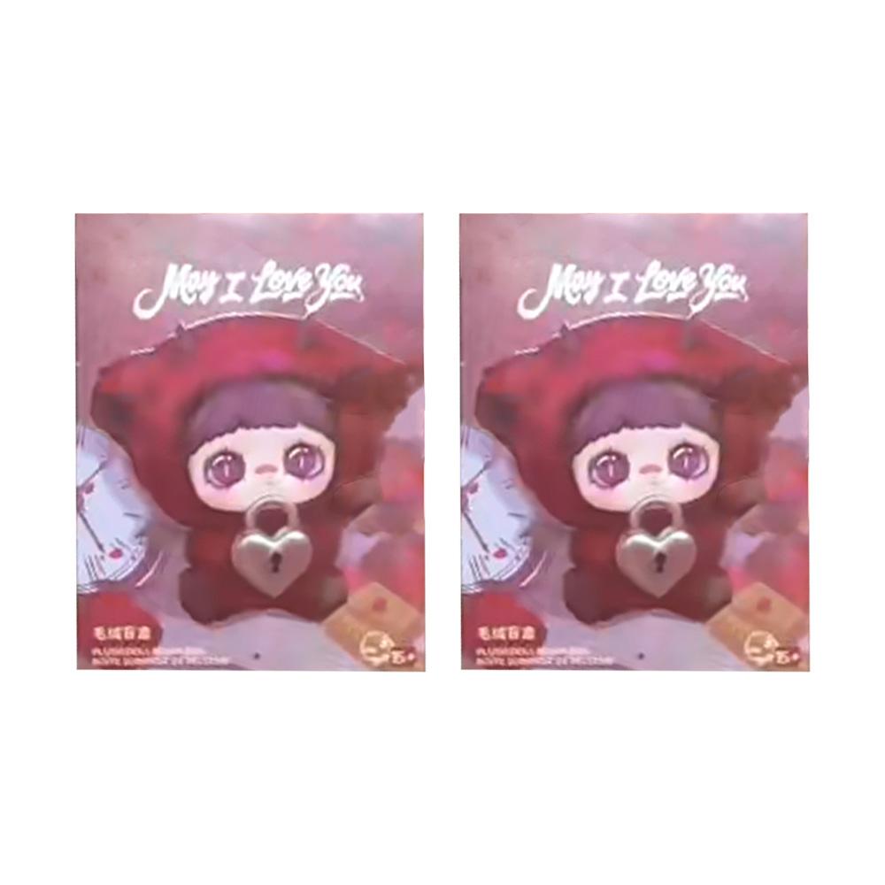 Maymei May I Love You Serie Blind Box Niedliche Maymei V6 Vinyl Plüsch Mystery Box Kawaii Puppe Überraschungstüte Schlüsselanhänger Anhänger Spielzeug gray