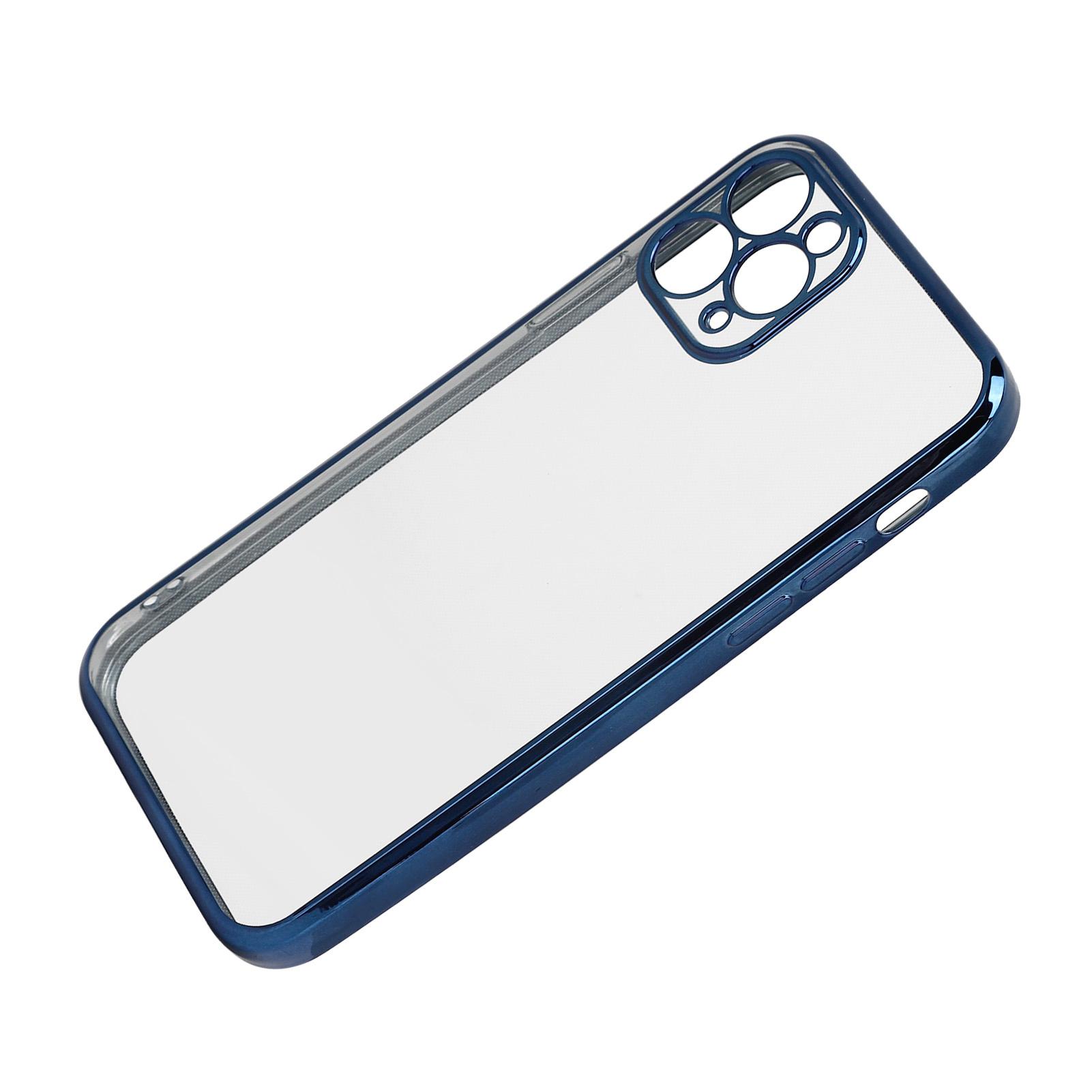 SULADA Handyhüllen Galvanische TPU-Ganzkörper-Telefonhülle für iPhone 11Pro Blau