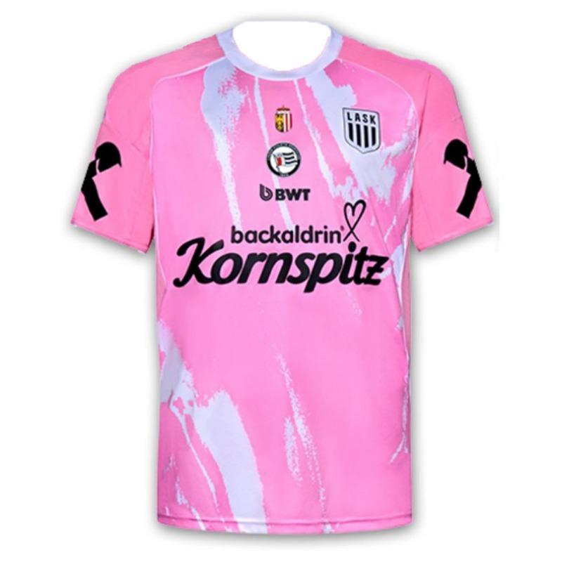 2026 LASK Team Uniform Österreichische Liga Fan Edition Kurzarm Atmungsaktiv Schnelltrocknend Sport T-Shirt 6XL pink